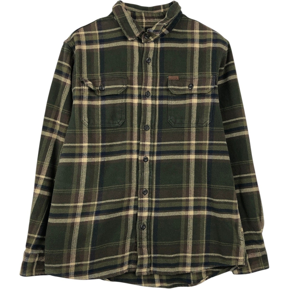 古着 オービス ORVIS 長袖 フランネルチェックシャツ メンズM相当