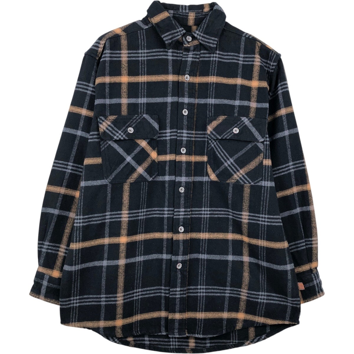 古着 ステューシー STUSSY Dickies 長袖 コットンストライプシャツ