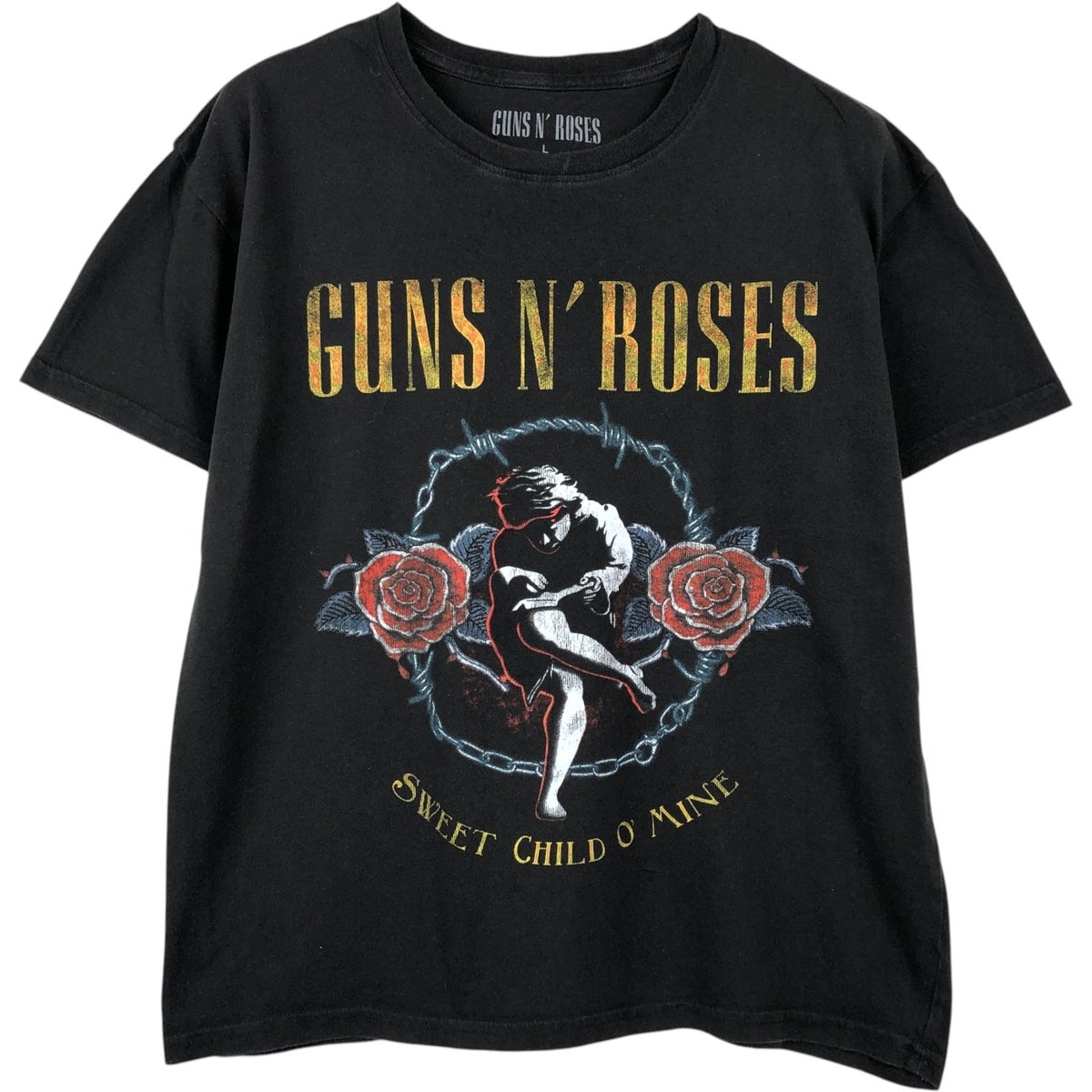 古着 GUNS N ROSES ガンズアンドローゼズ バンドTシャツ バンT メンズL