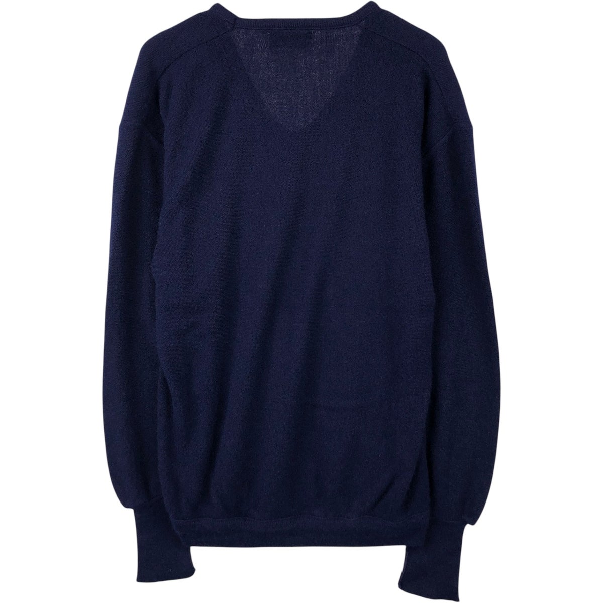 古着 70年代 ラコステ LACOSTE IZOD Vネック アクリルニットセーター