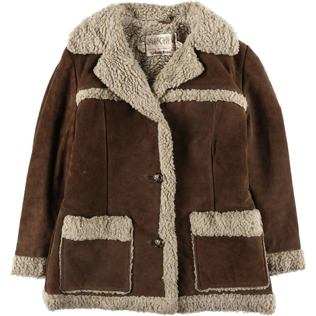 古着 70年代 ショット SCHOTT RANCHER ランチコート ボアコート