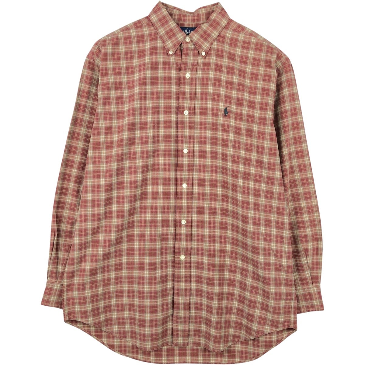 古着 ラルフローレン Ralph Lauren BLAKE 長袖 ボタンダウンチェック