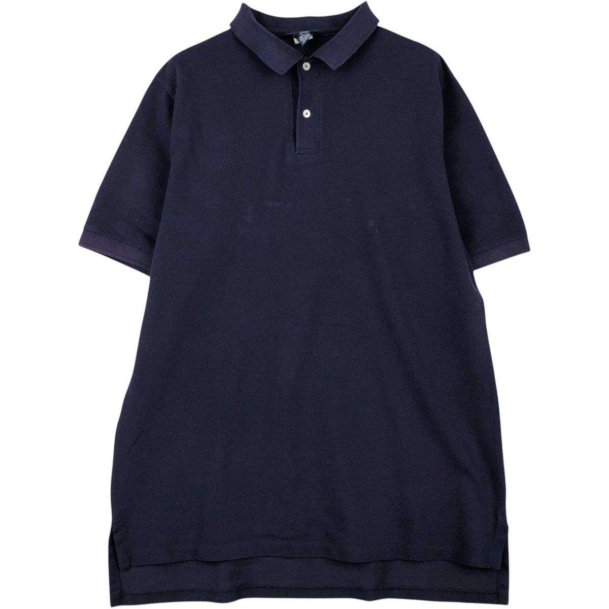 古着 90年代 ランズエンド LANDS END 長袖 ラガーシャツ USA製 メンズL