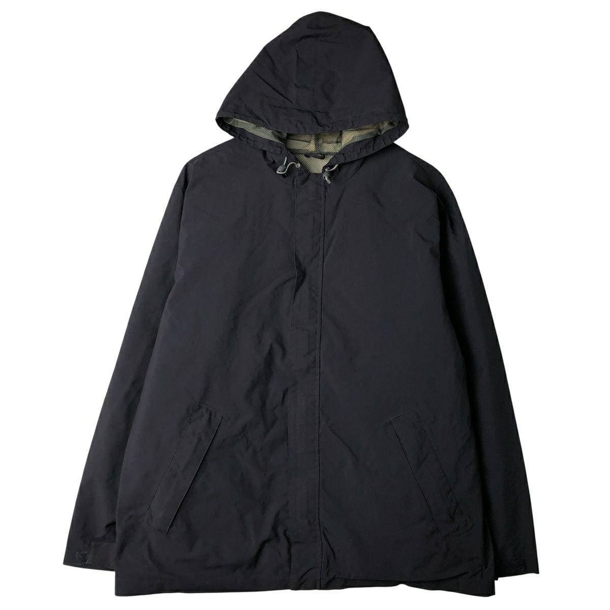 古着 90～00年代 ランズエンド LANDS END フード付き ハーフジップ