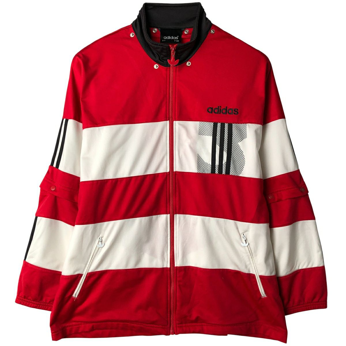 古着 80年代 アディダス adidas トリコロールカラー ジャージ トラック