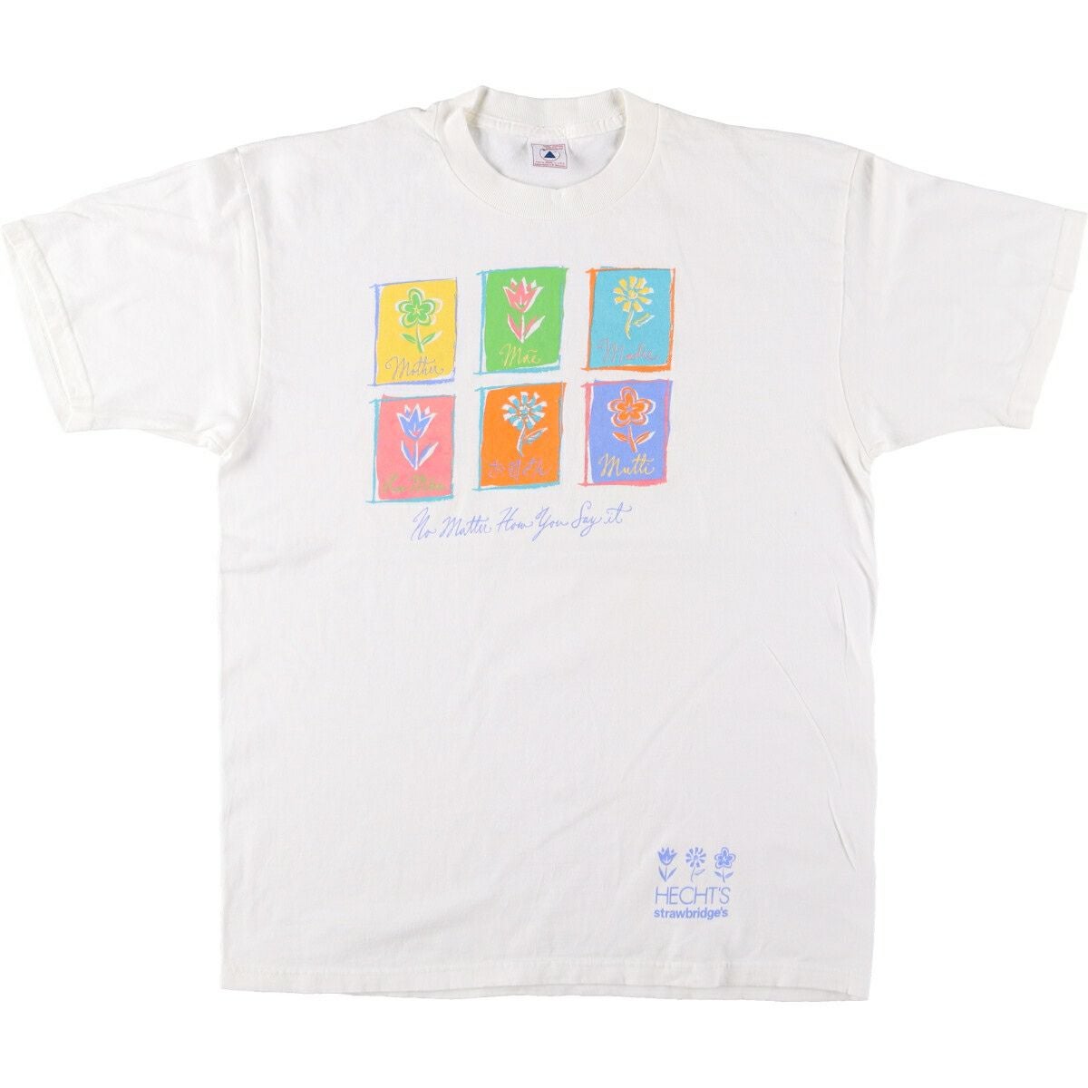 古着 90年代 デルタ DELTA メッセージ プリントスウェットシャツ