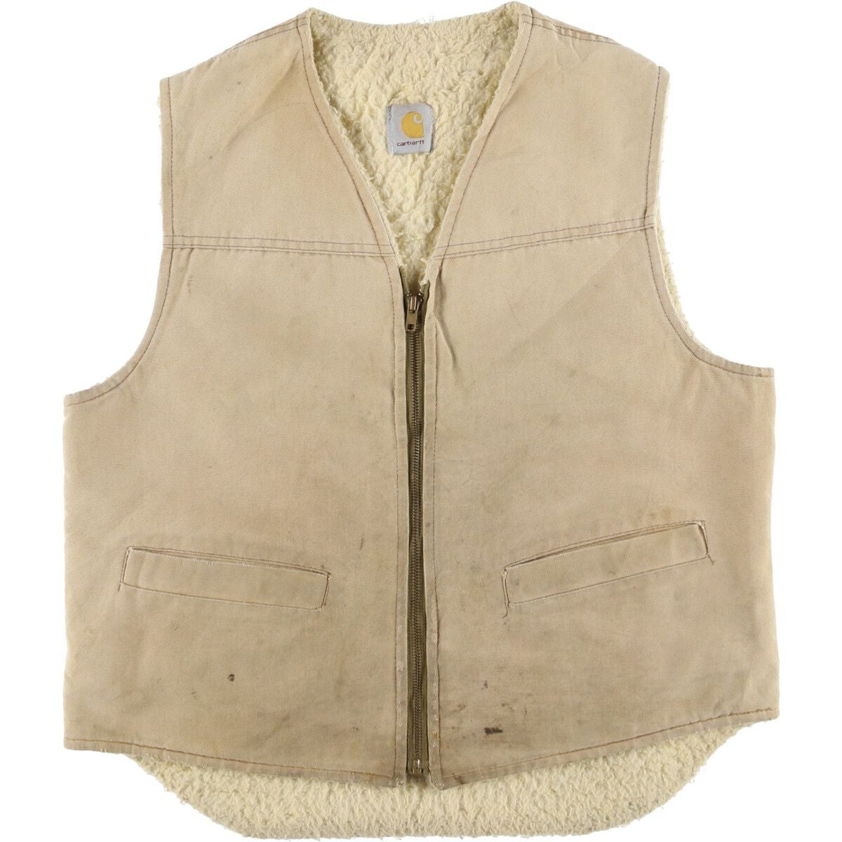 古着 80年代 カーハート Carhartt ダックベスト USA製 メンズM相当