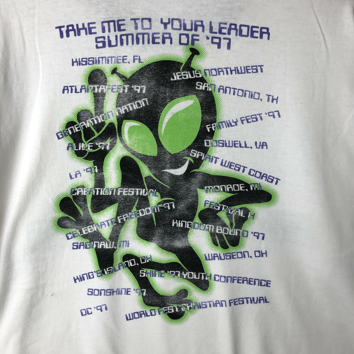 古着 MURINA エイリアン リンガーTシャツ USA製 メンズXL相当