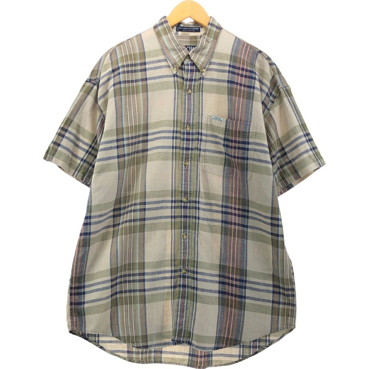 古着 90年代 ラルフローレン Ralph Lauren CHAPS チャップス チェック
