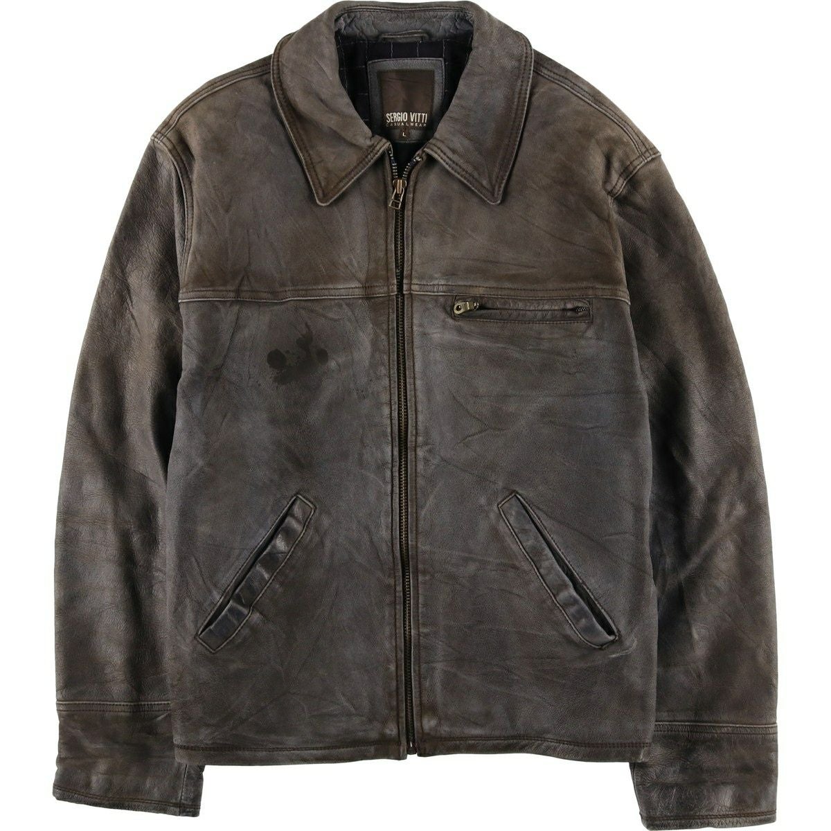 古着 90年代～ LEATHER LIMITED スイングトップタイプ 中綿入り レザー