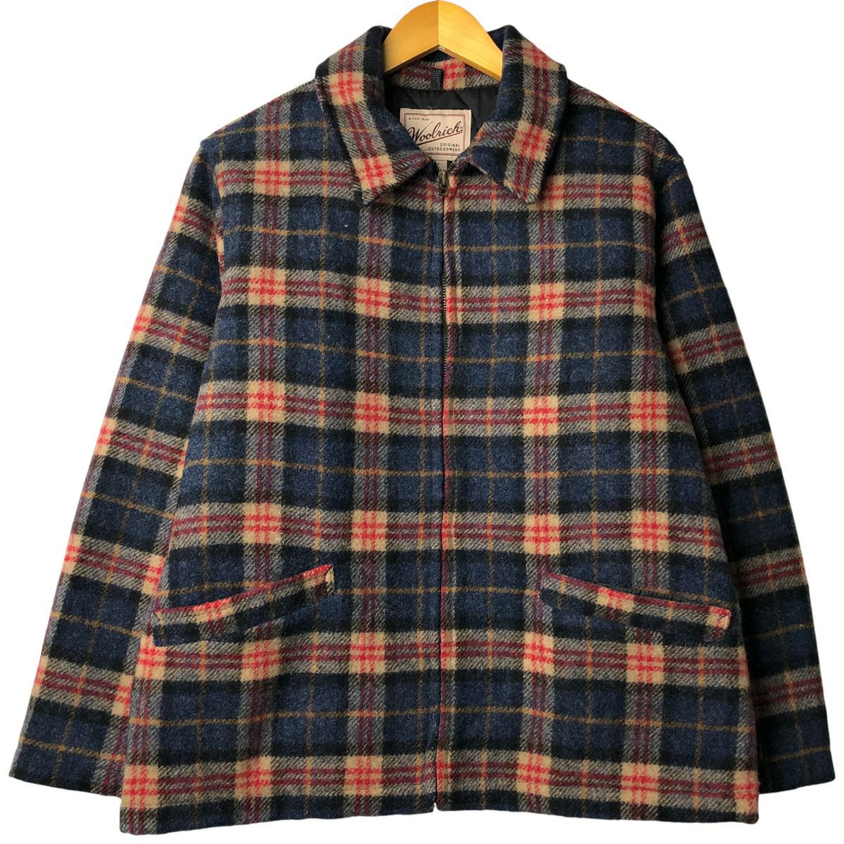 古着 00年代 ウールリッチ WOOLRICH チェック柄 中綿入り ウール