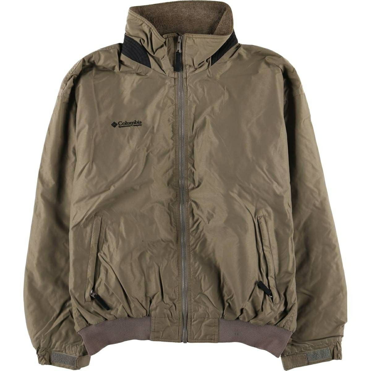 古着 90年代 コロンビア Columbia 白タグ リップストップ 中綿