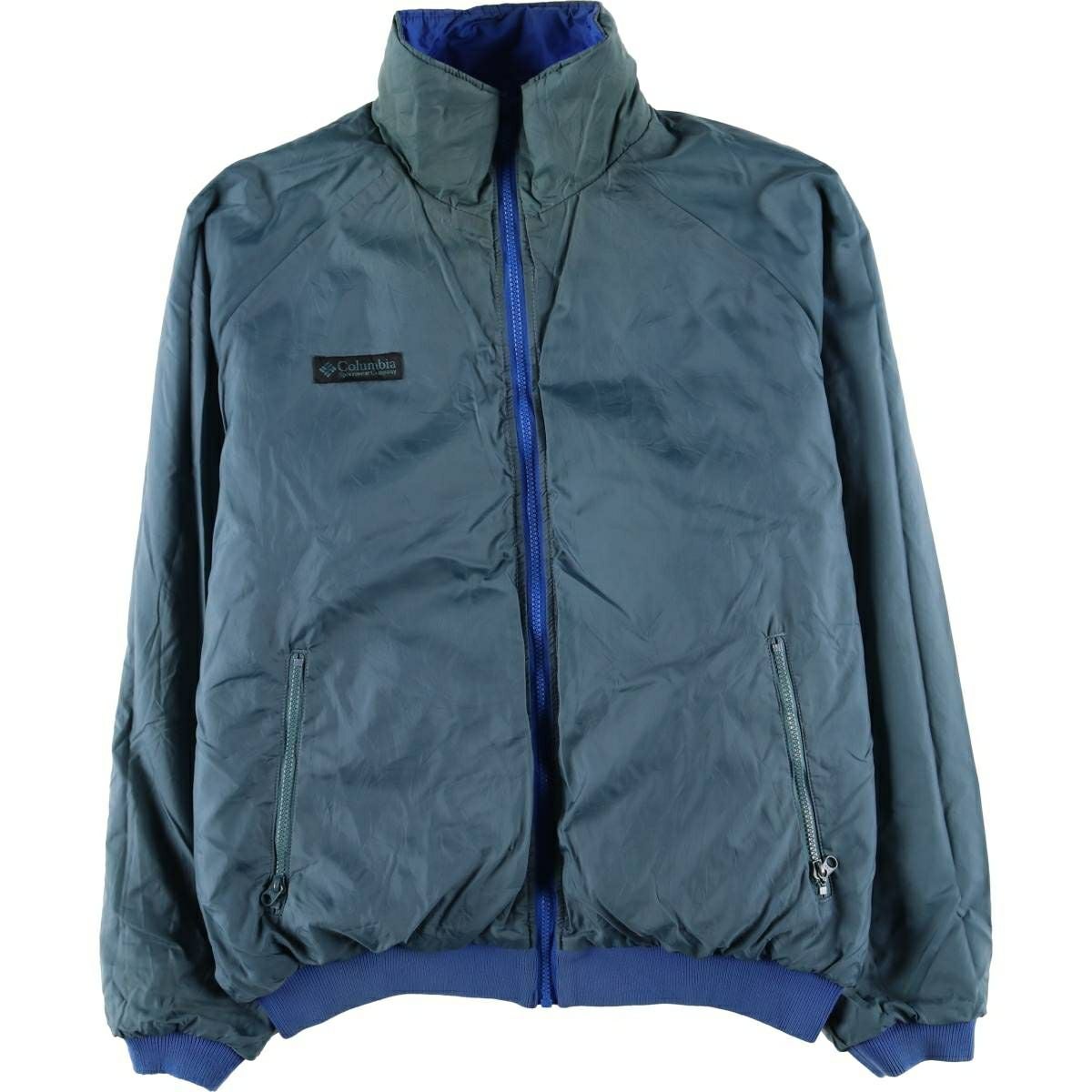 古着 90年代 コロンビア Columbia 白タグ リップストップ 中綿