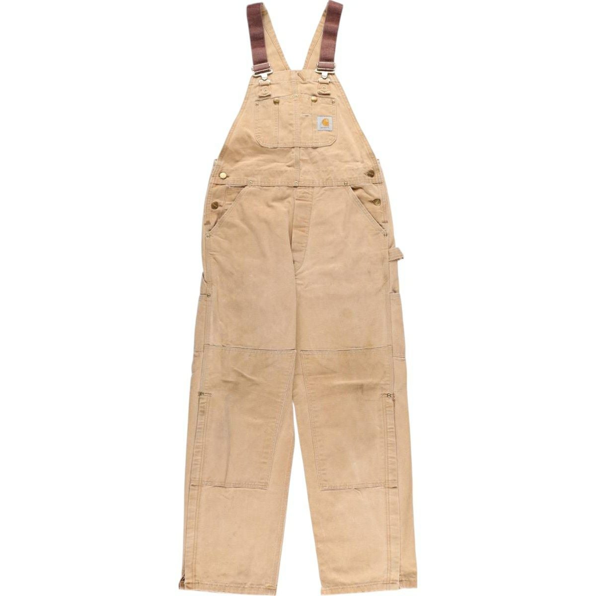 古着 カーハート Carhartt ダブルニー ダック オーバーオール USA製