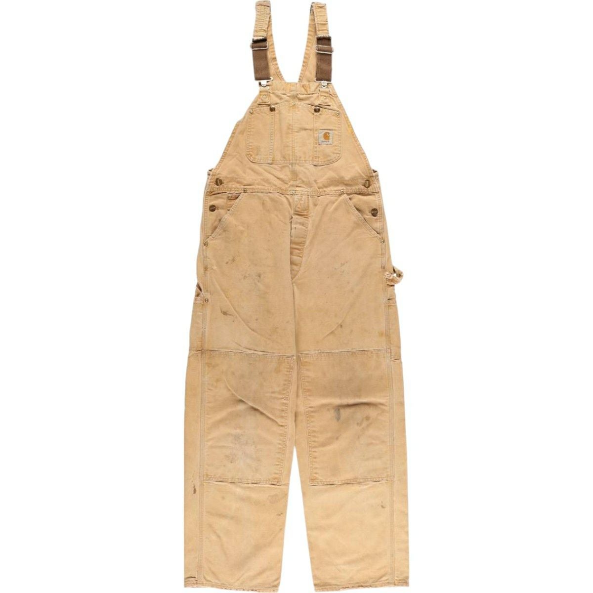 古着 カーハート Carhartt ダブルニー ダック オーバーオール USA製