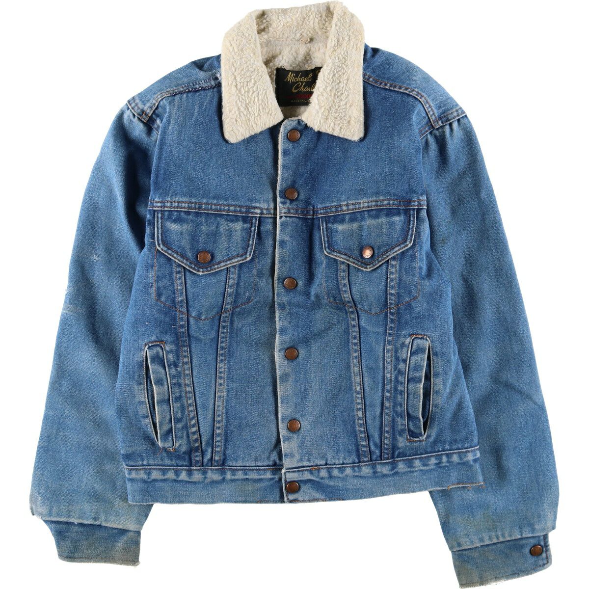 古着 70年代 MICHAEL CHARLES for COOPER デニムボアジャケット USA製