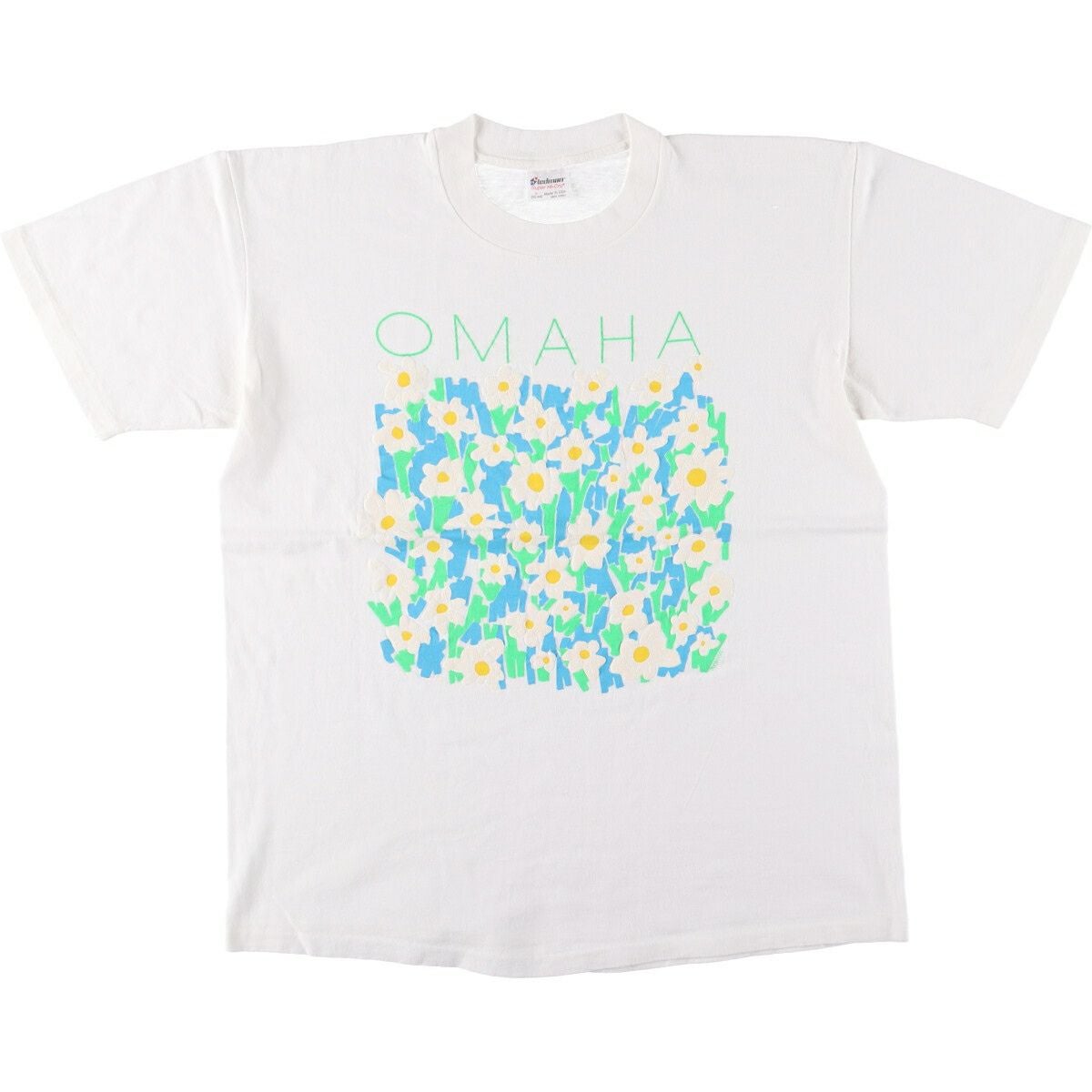 古着 90年代 花柄 ひまわり柄 プリントTシャツ USA製 レディースXXL相当 ヴィンテージ /eaa566003 90s USA製 ひまわり アート イラスト プリント Tシャツ メンズ XL 古着