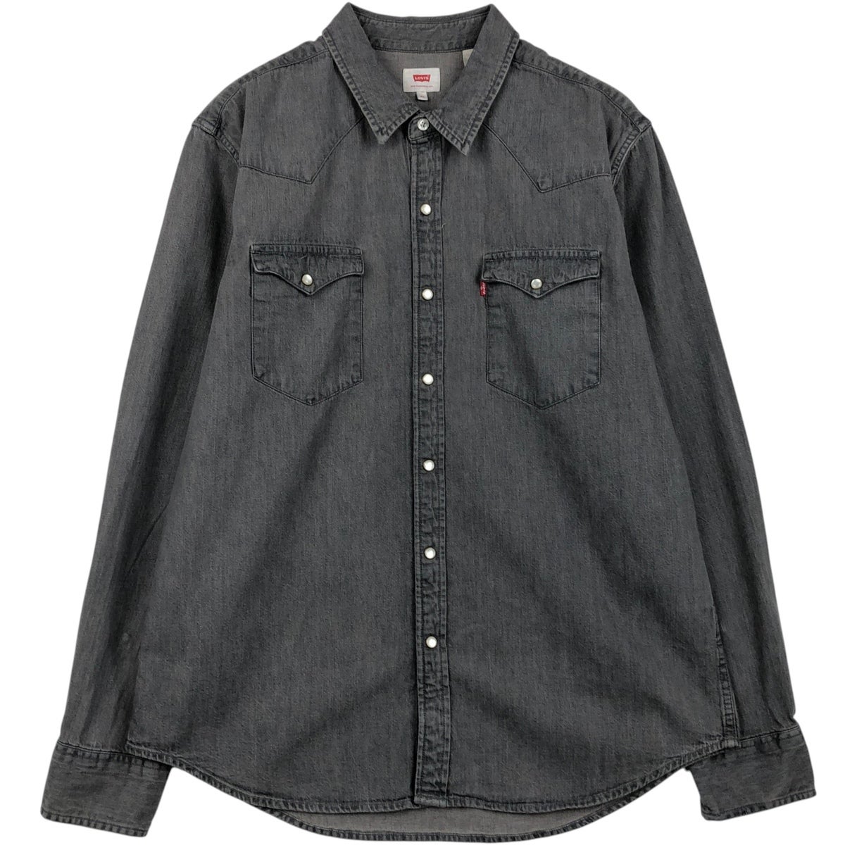 古着 リーバイス Levis 長袖 デニムウエスタンシャツ メンズXL相当