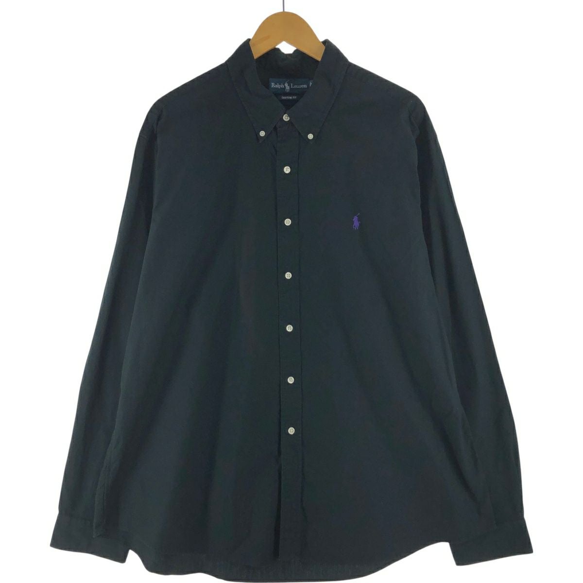 古着 ラルフローレン Ralph Lauren CUSTOM FIT ボーダー柄 長袖 ラガー