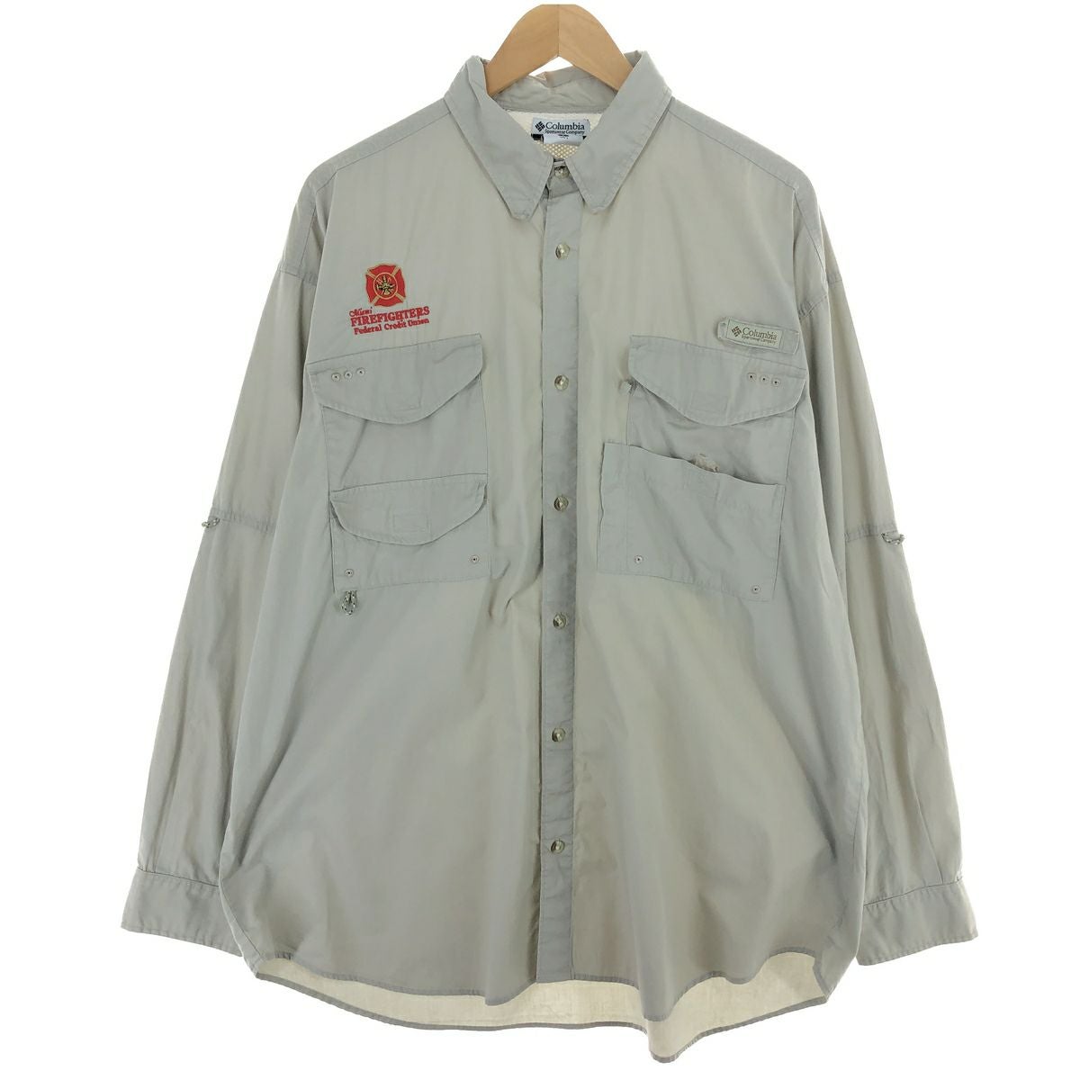 古着 コロンビア Columbia PFG 長袖 フィッシングシャツ メンズXL相当