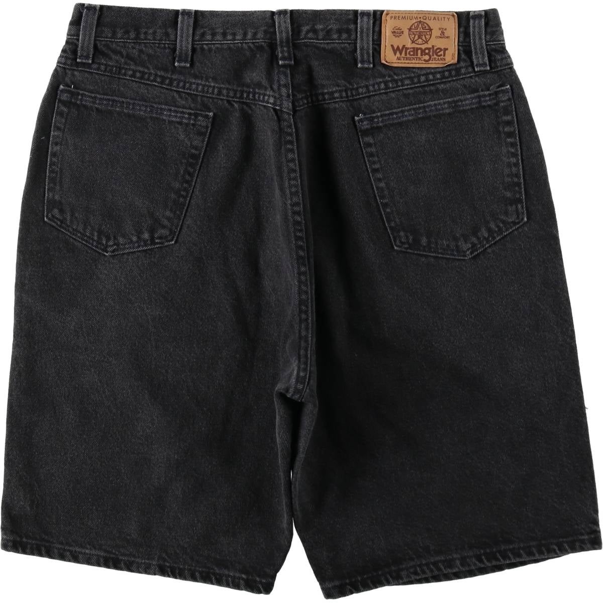 古着 ラングラー Wrangler ブラックデニムショーツ ショートパンツ USA