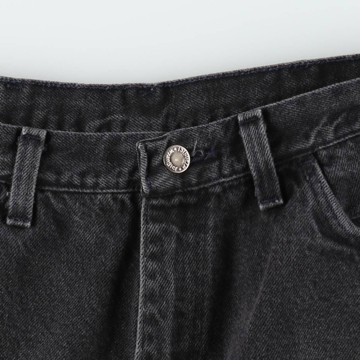 古着 ラングラー Wrangler ブラックデニムショーツ ショートパンツ USA