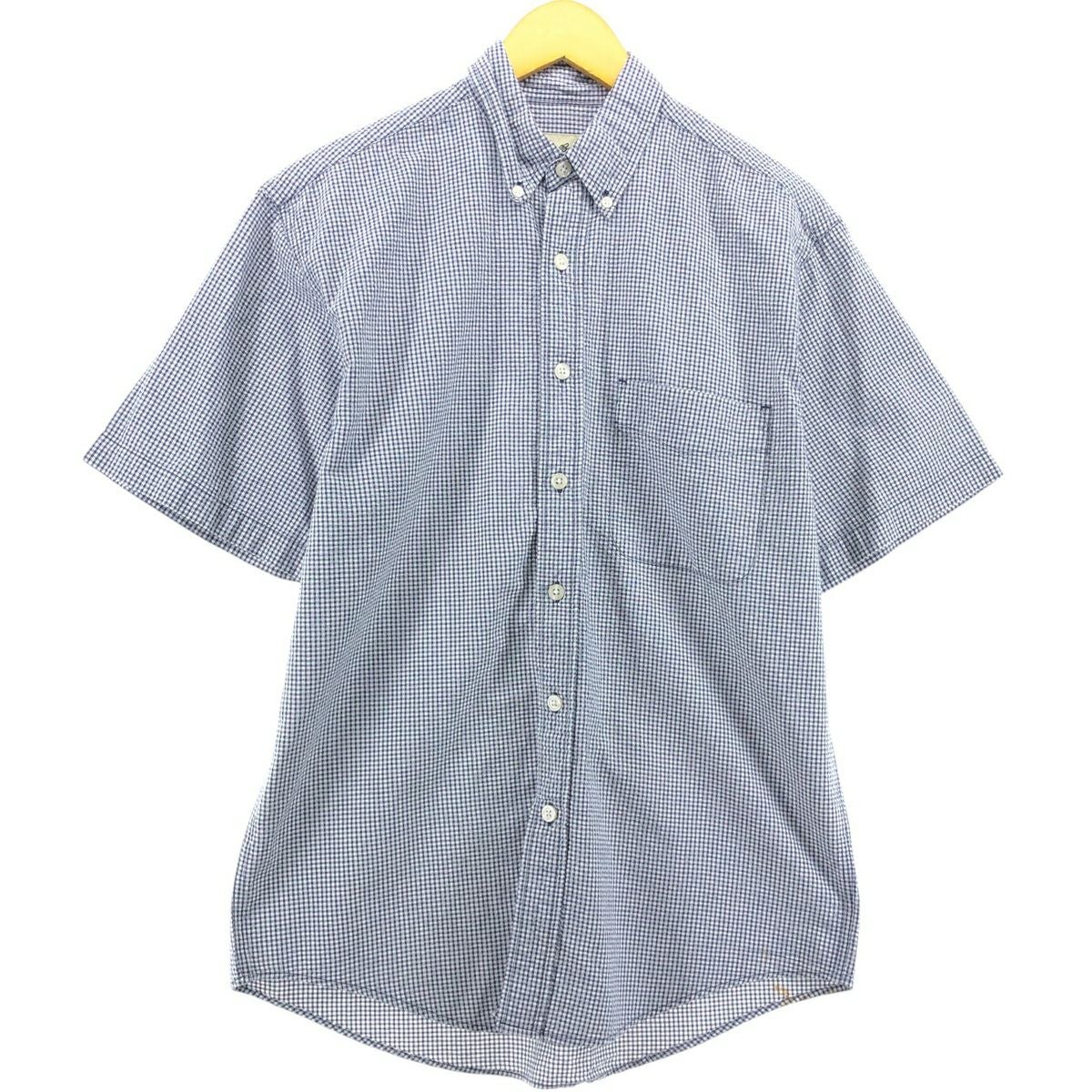 古着 エディーバウアー Eddie Bauer チェック柄 半袖 オープンカラー
