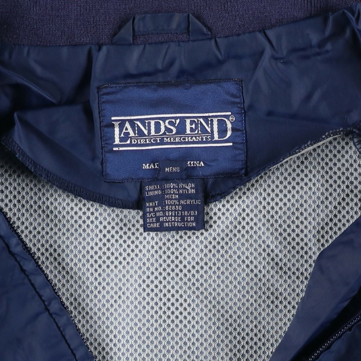 古着 80～90年代 ランズエンド LANDS END ナイロンジャケット メンズM
