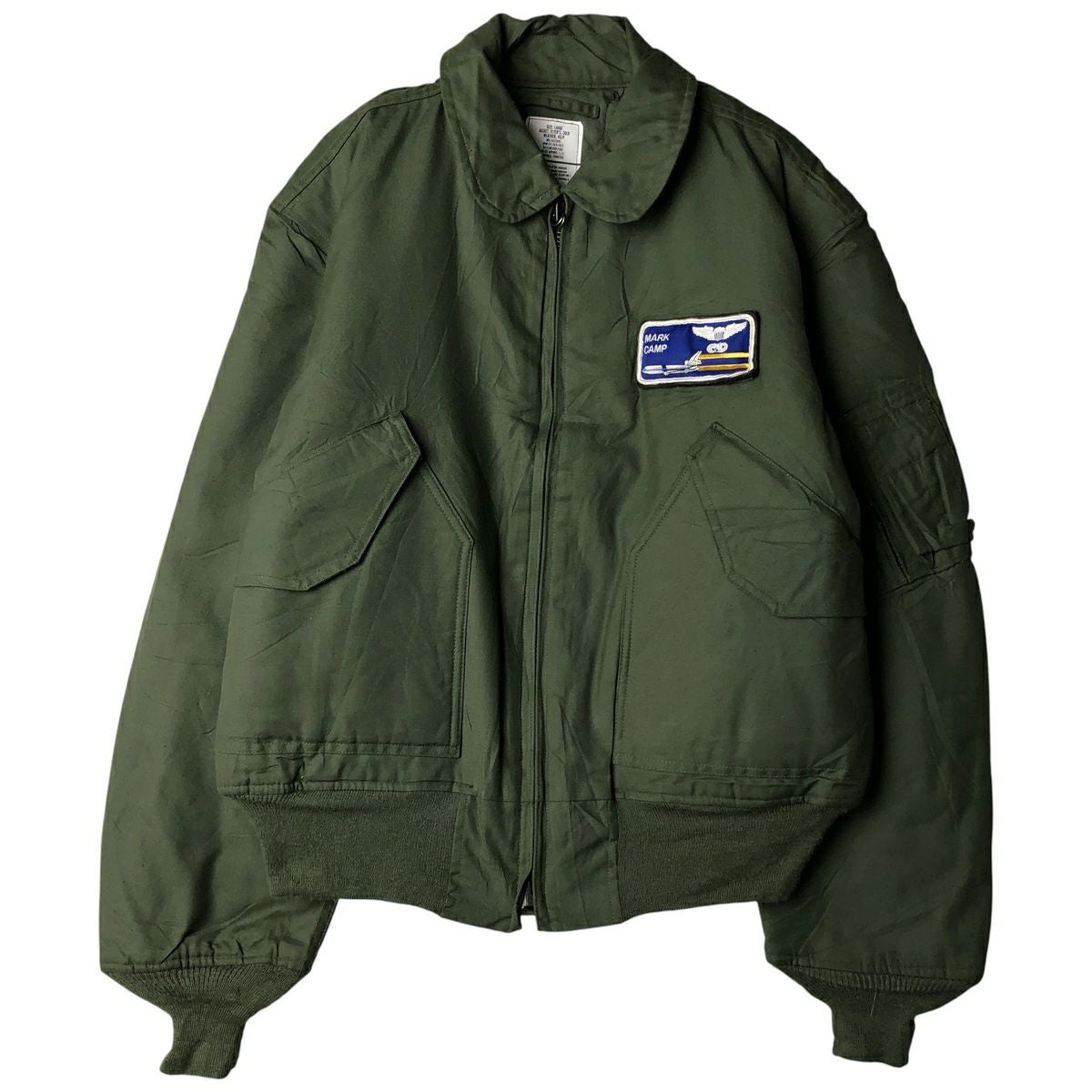 古着 米軍実品 CWU-36P ミリタリー フライトジャケット USA製 LARGE(42
