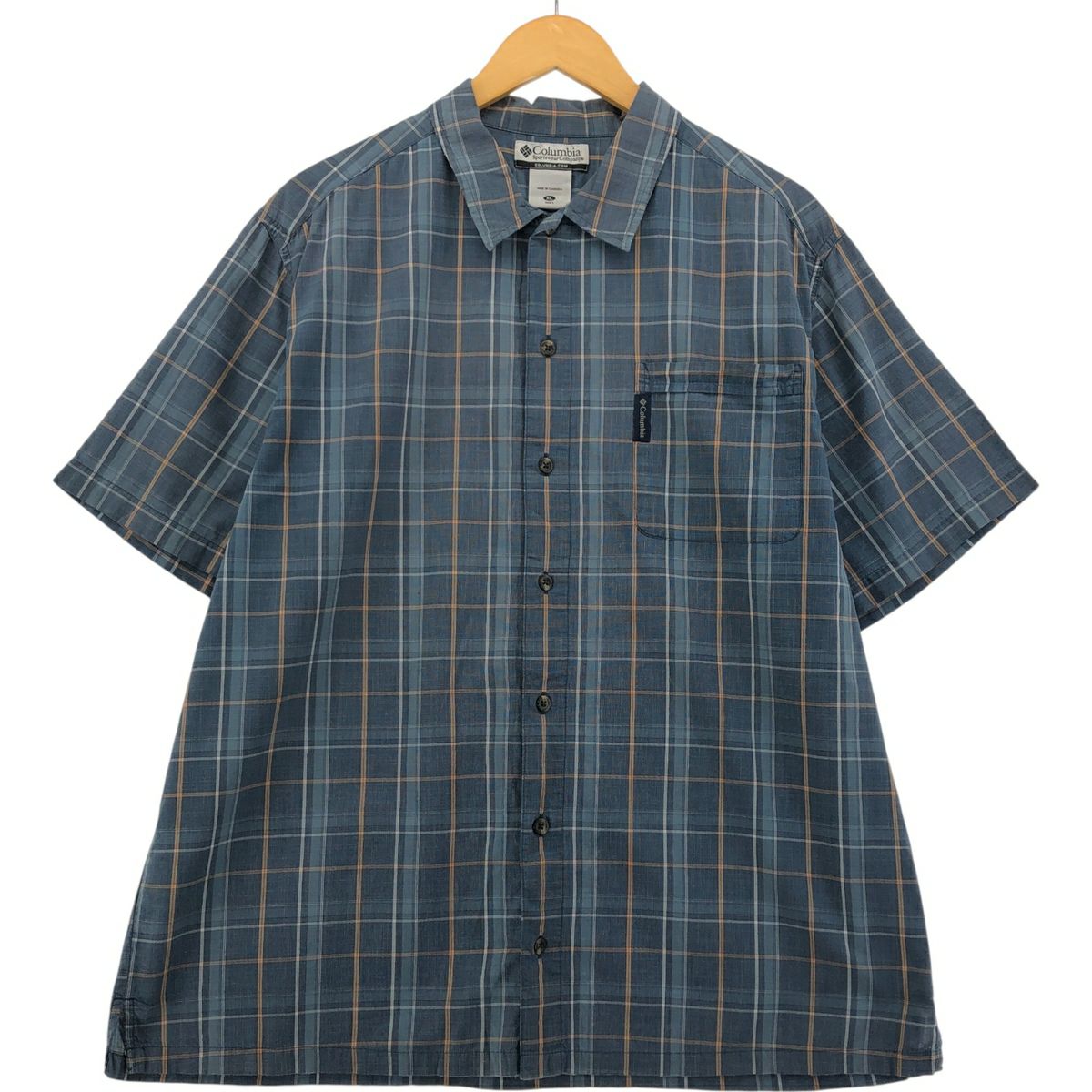 古着 パタゴニア Patagonia 52998SS シアサッカー 半袖 チェックシャツ