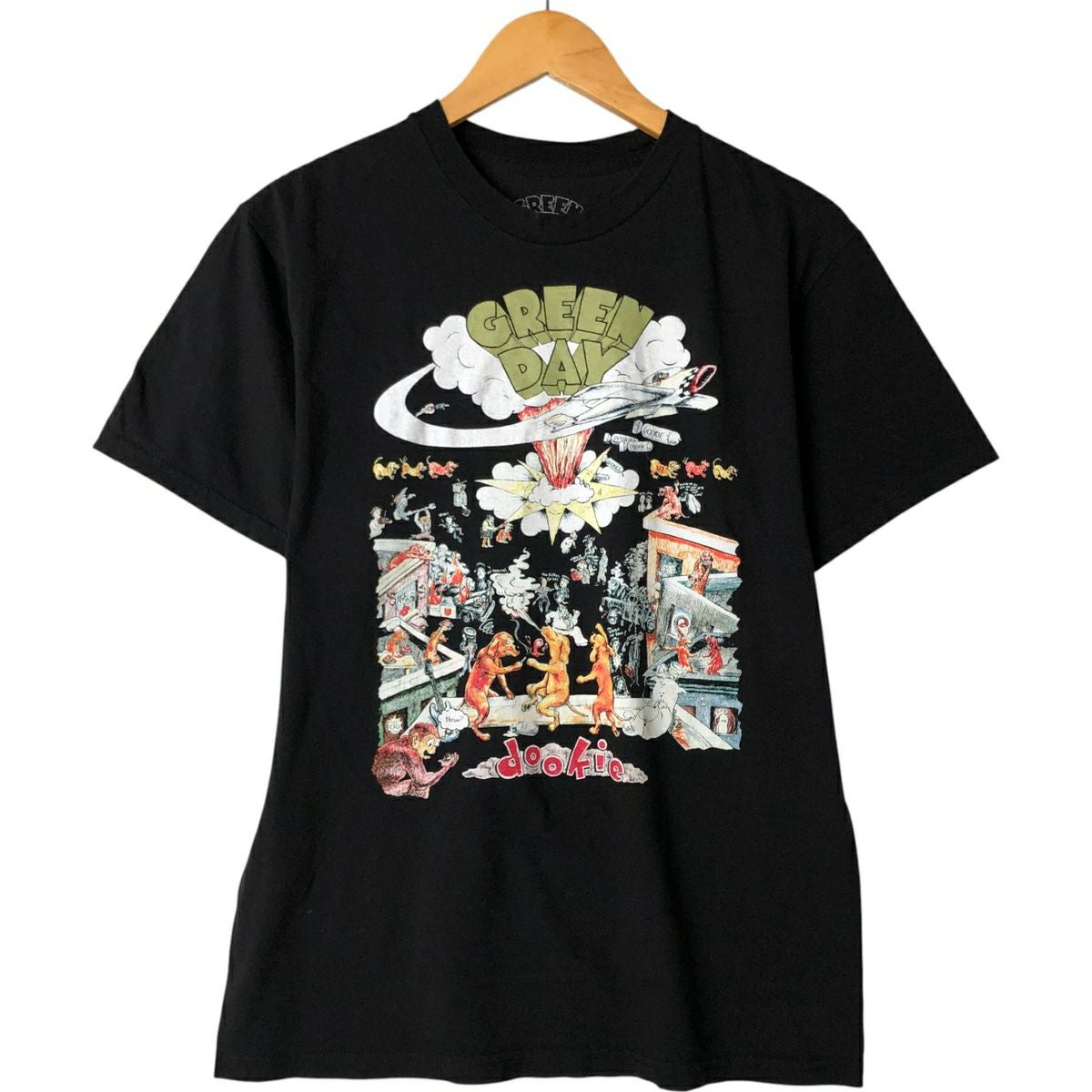 古着 GREEN DAY グリーンデイ バンドTシャツ バンT メンズS相当