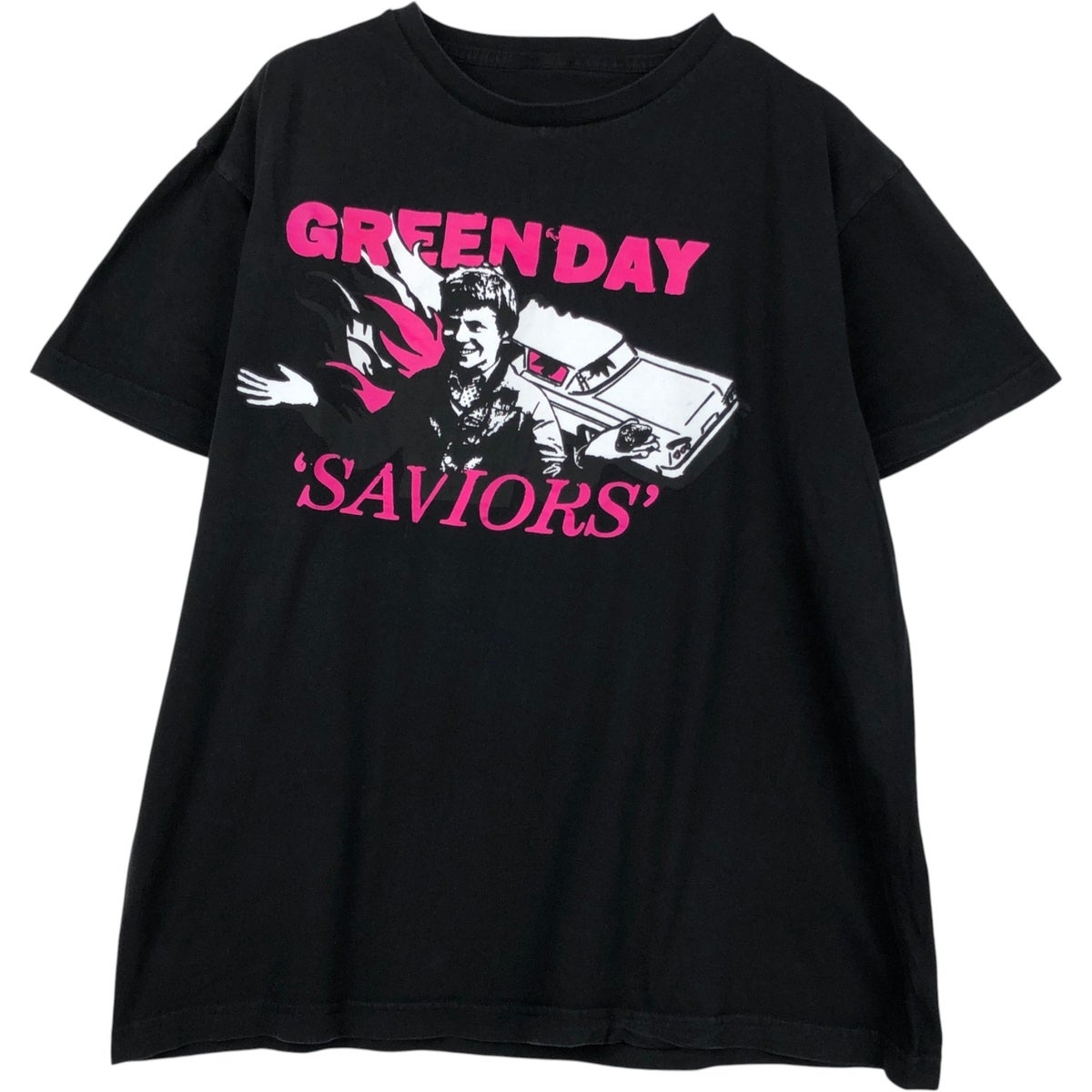 古着 GREEN DAY グリーンデイ バンドTシャツ バンT メンズM相当