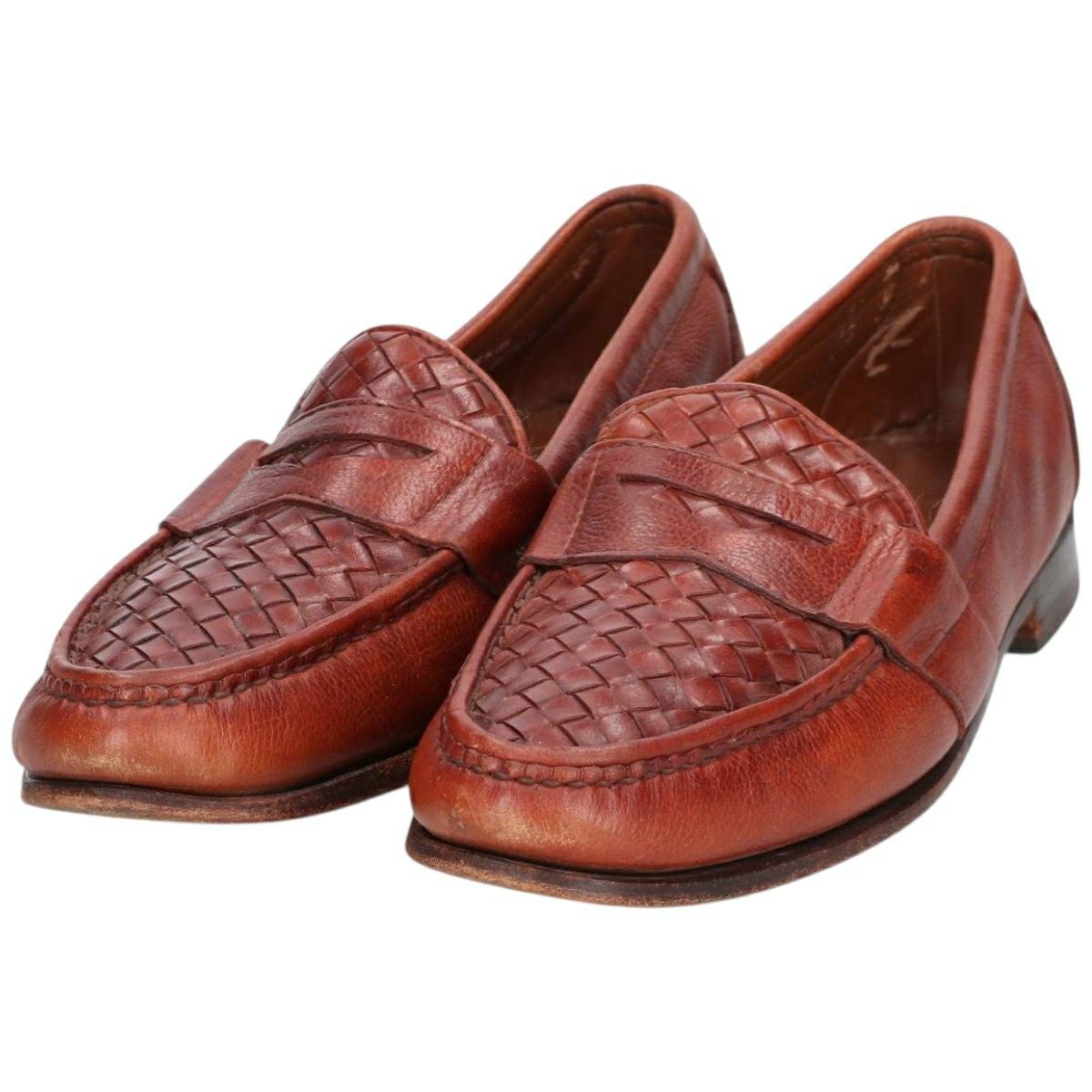 古着 アレンエドモンズ ALLEN EDMONDS MAXFIELD 編み込み タッセル