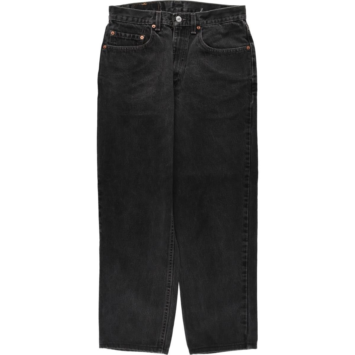古着 00年代 リーバイス Levis 550 RELAXED FIT ブラックデニム