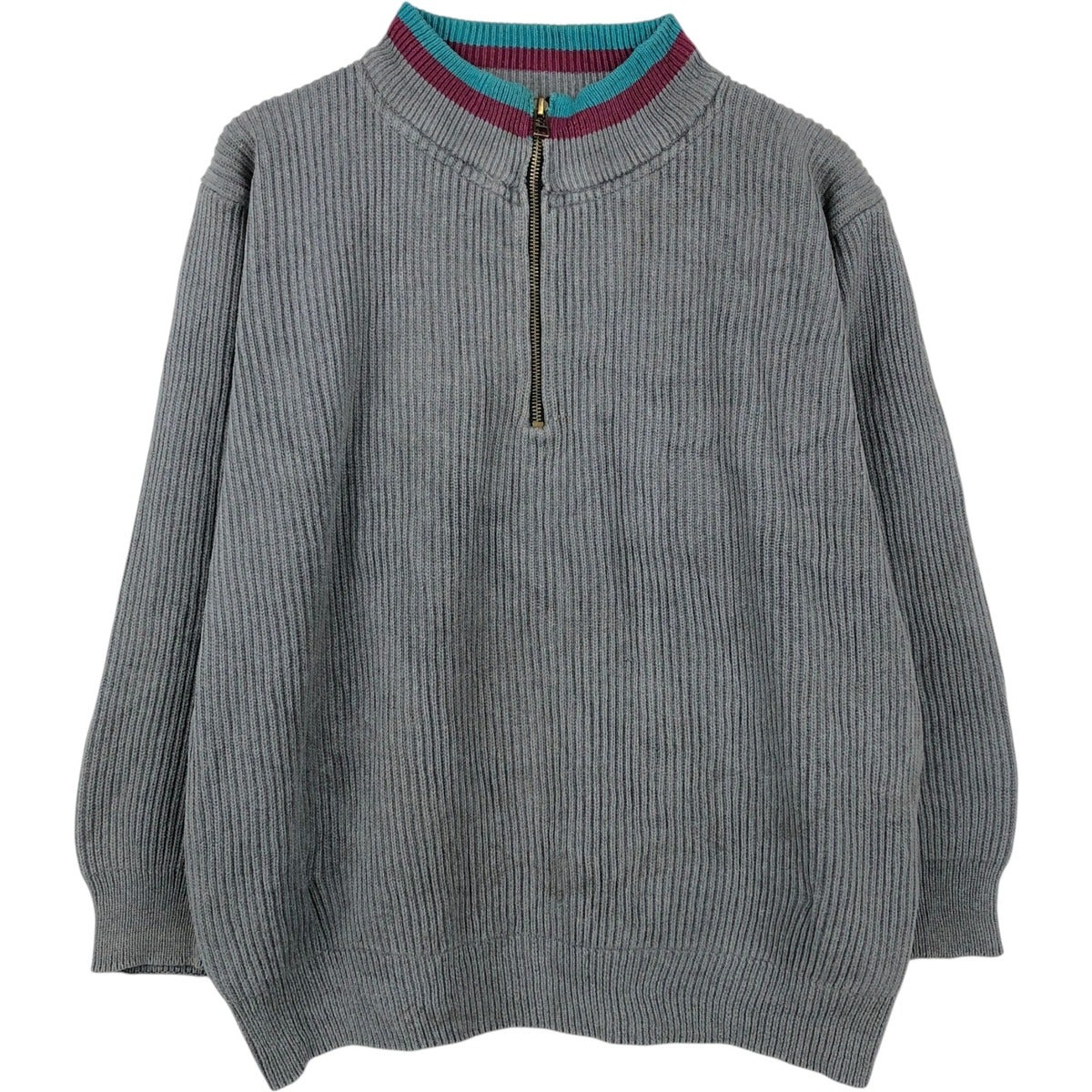 古着 90年代 エディーバウアー Eddie Bauer リブ編み コットンニット