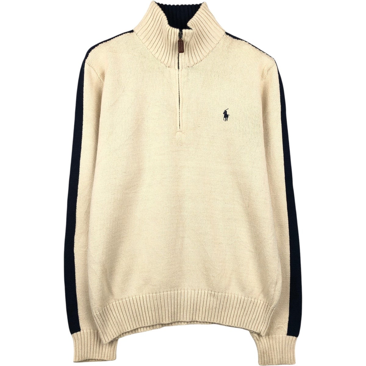 古着 ラルフローレン Ralph Lauren POLO by Ralph Lauren コットンニットハーフジップセーター メンズL相当/eaa651559 古着 ラルフローレン Ralph Lauren POLO by Ralph Lauren コットン