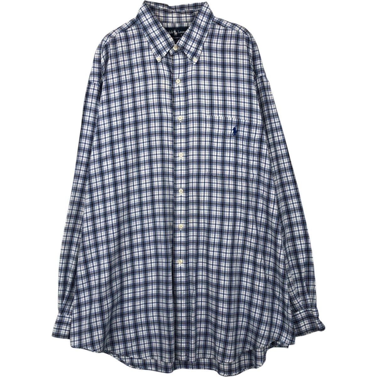 古着 ラルフローレン Ralph Lauren GREGGOR 長袖 ボタンダウンチェック
