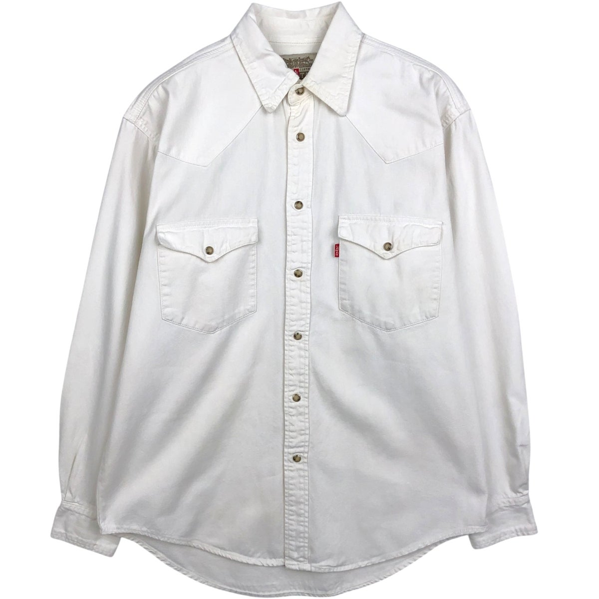 古着 リーバイス Levis RED TAB 長袖 ブラックデニムシャツ メンズL