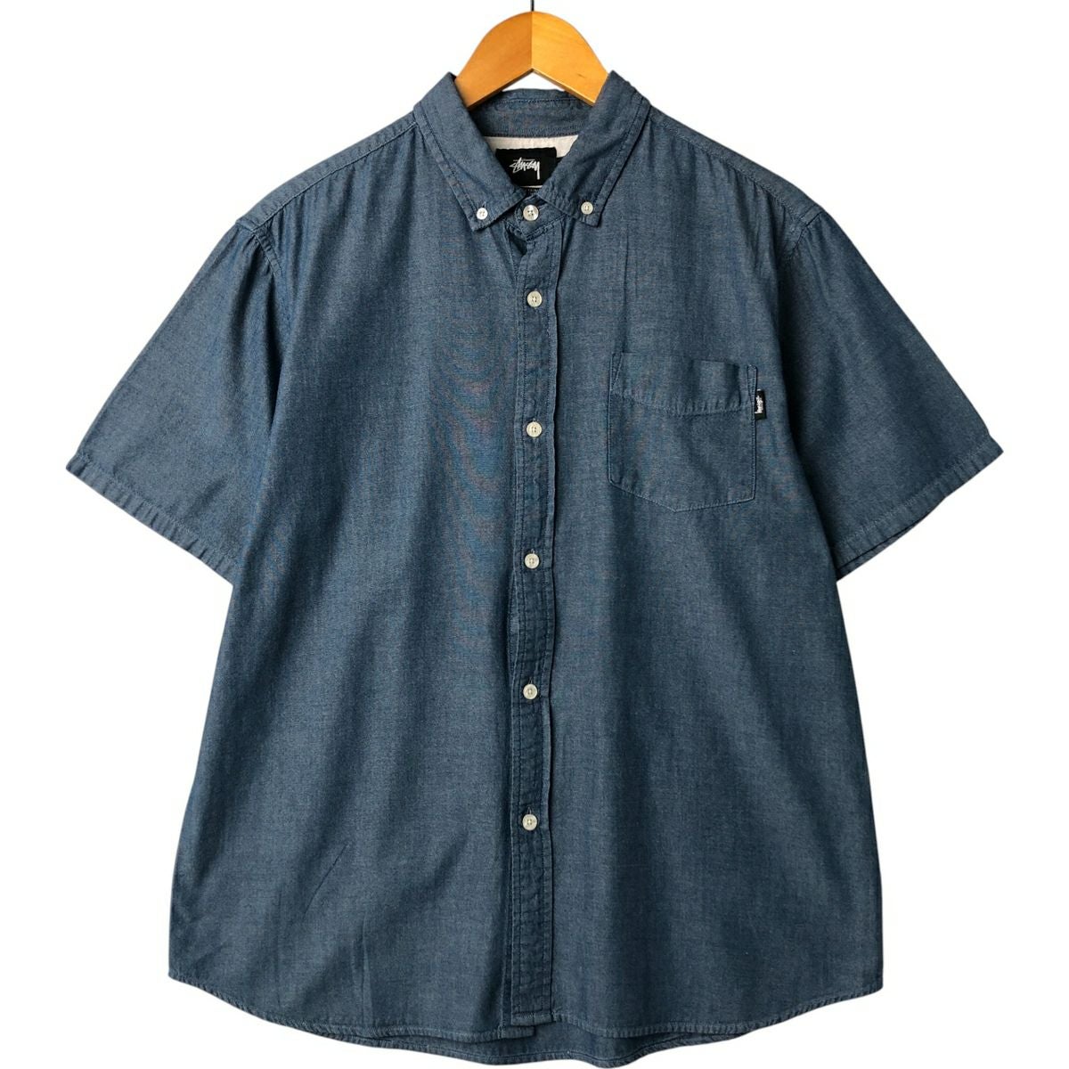 古着 ステューシー STUSSY 半袖 ボタンダウンシャツ メンズM相当