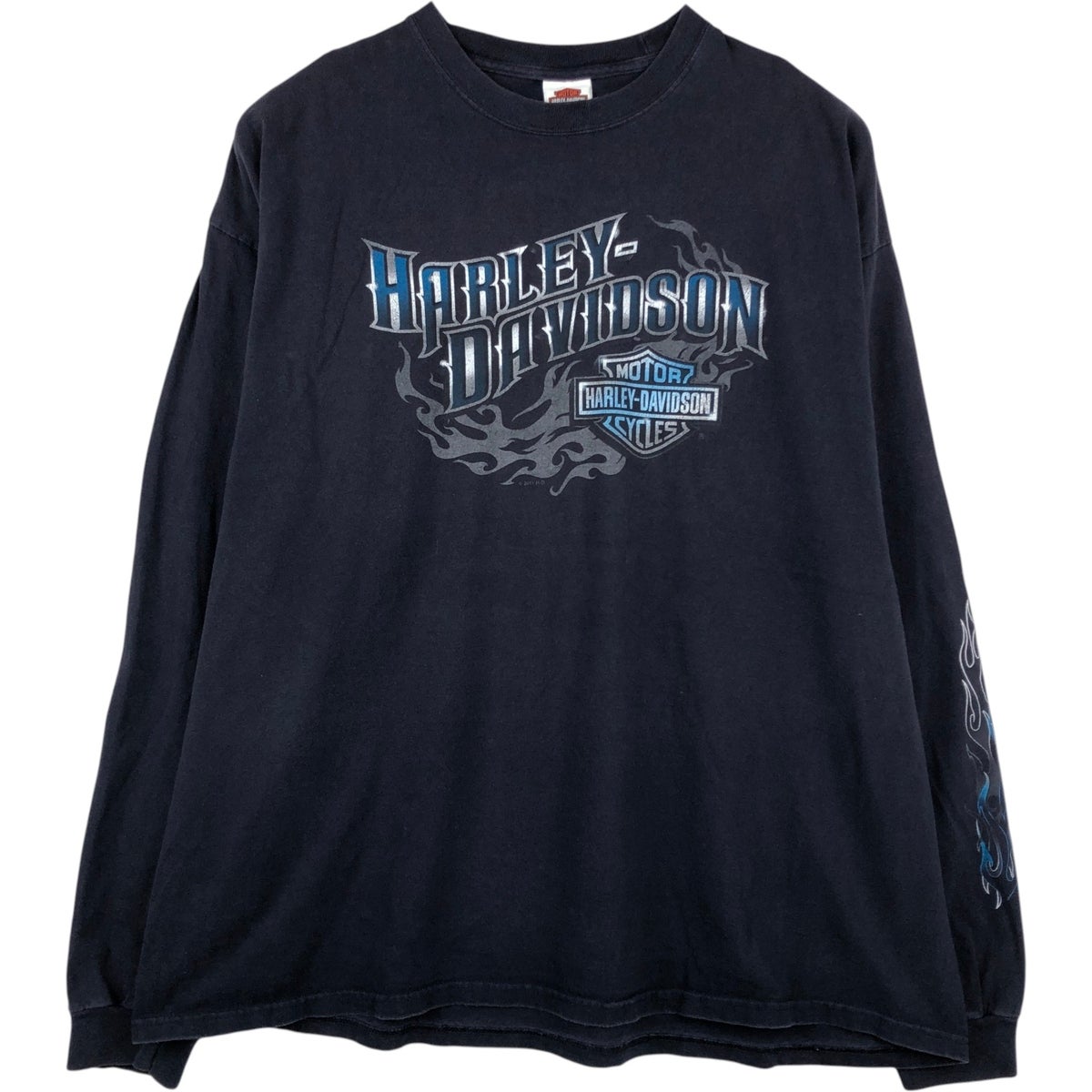 古着 ハーレーダビッドソン Harley-Davidson ファイヤーパターン