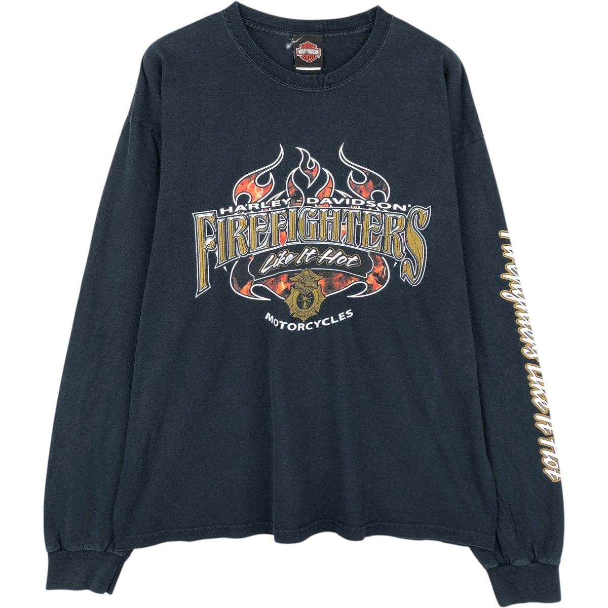 古着 ハーレーダビッドソン Harley-Davidson ファイヤーパターン