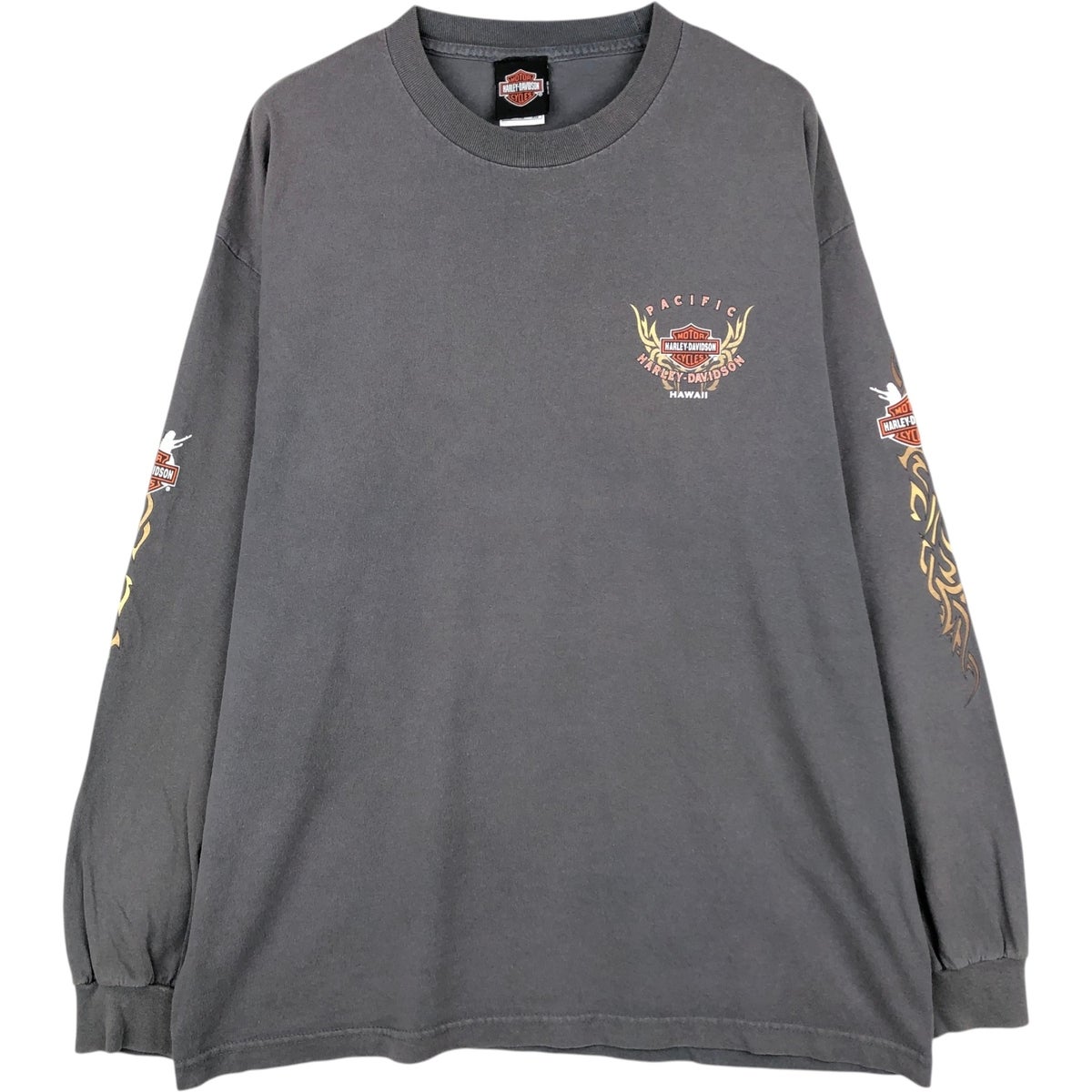 古着 ハーレーダビッドソン Harley-Davidson モーターサイクル ロングT