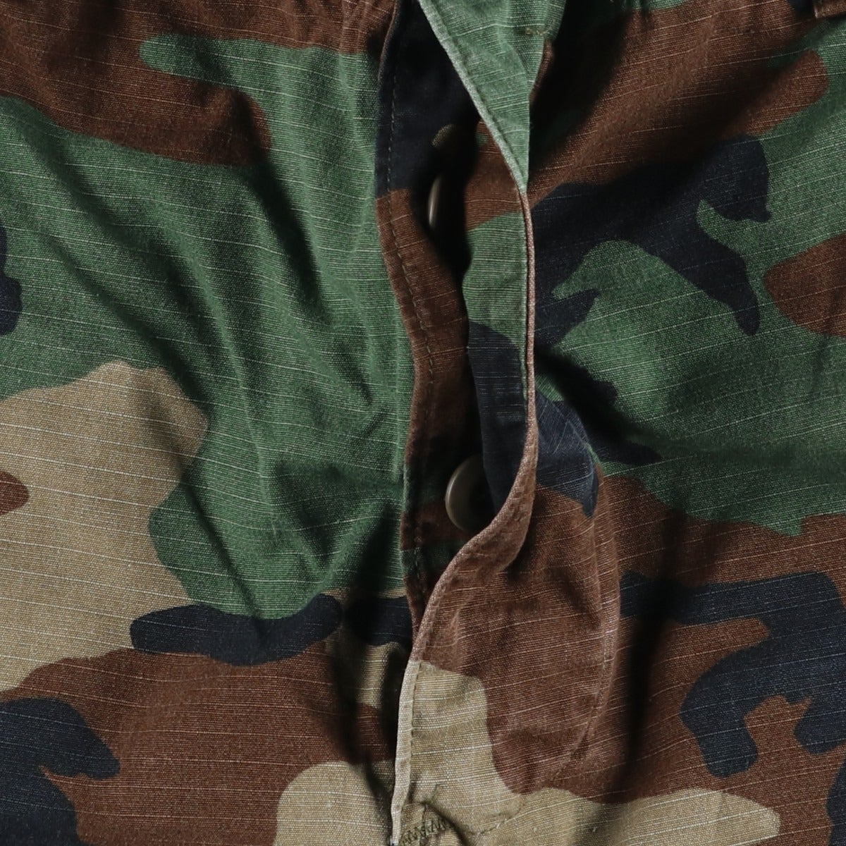 古着 80年代 米軍実品 迷彩柄 ウッドランドカモ リップストップ