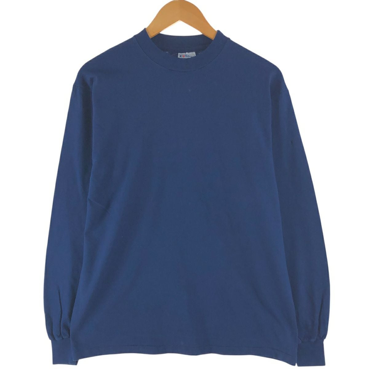 古着 80年代 ヘインズ Hanes BEEFY-T 青タグ モックネック ロングT