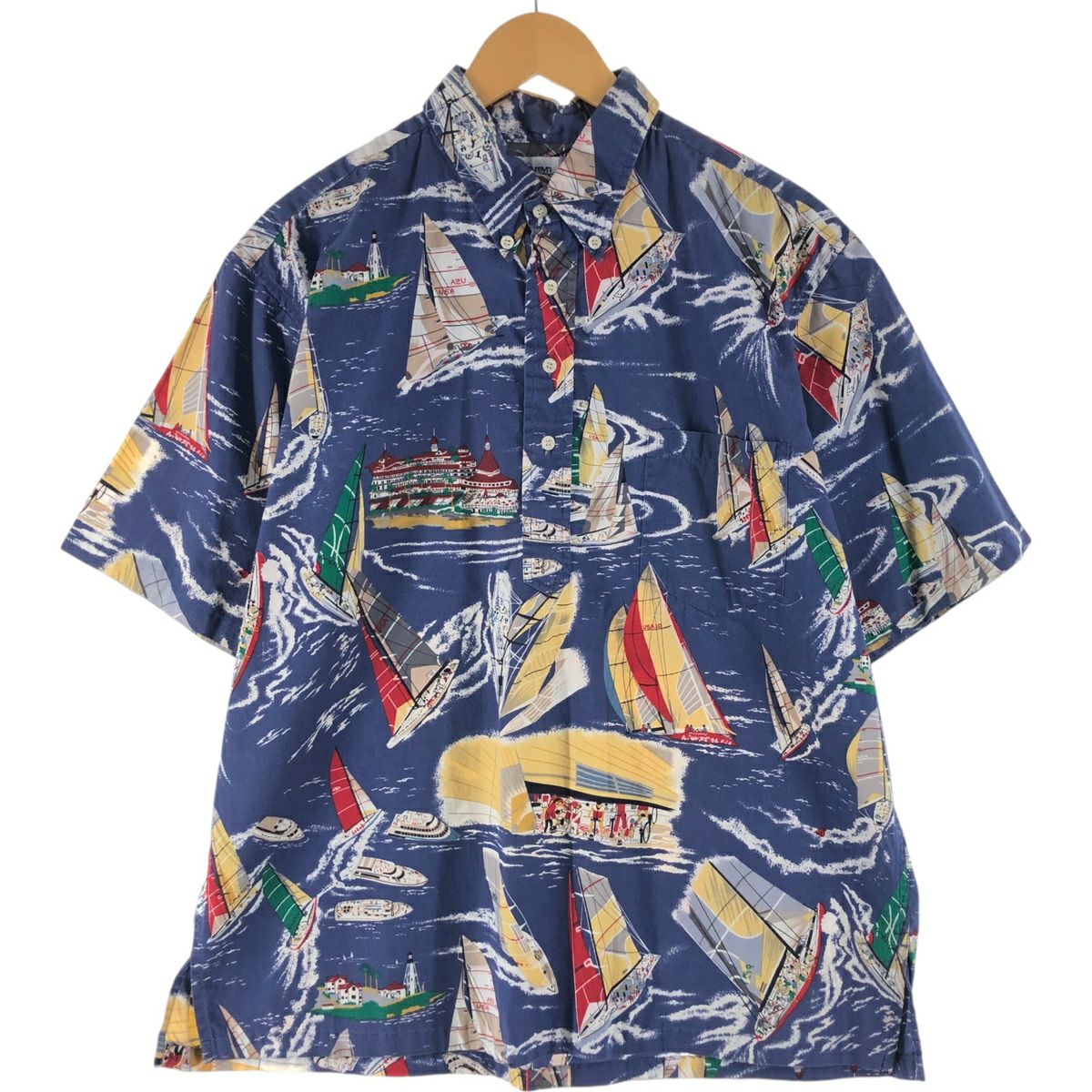 古着 90年代 レインスプーナー REYNSPOONER 水着タグ ビキニタグ 総柄