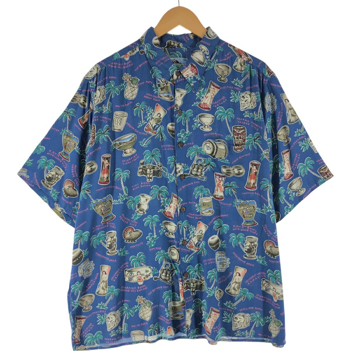 古着 90年代 レインスプーナー REYNSPOONER GENUINE MERCHANDISE 総柄