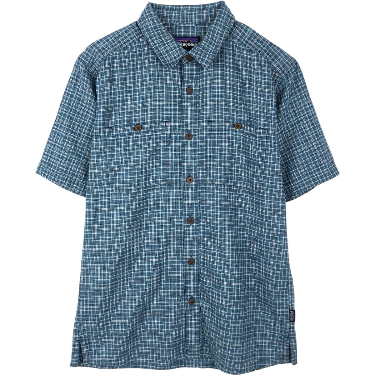 古着 パタゴニア Patagonia チェック柄 半袖 オーガニックコットン