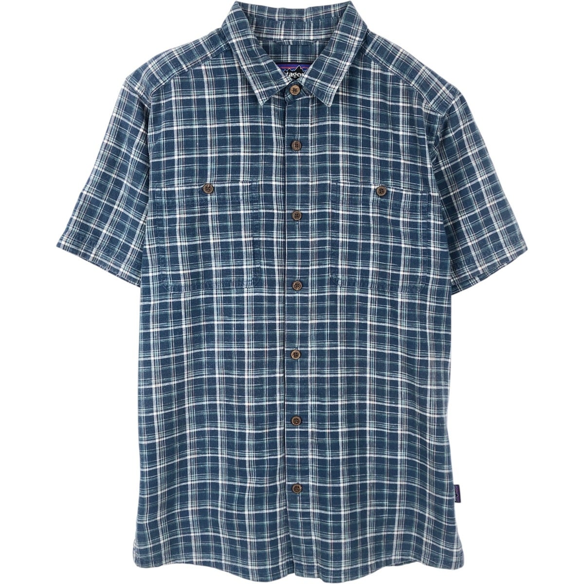 古着 パタゴニア Patagonia バックステップシャツ 53139SP19 チェック柄 半袖 オーガニックコットン×ヘンプシャツ ボックスシャツ メンズS相当/eaa654321 古着 パタゴニア patagonia バックステップシャツ 53139Sp19 チェック