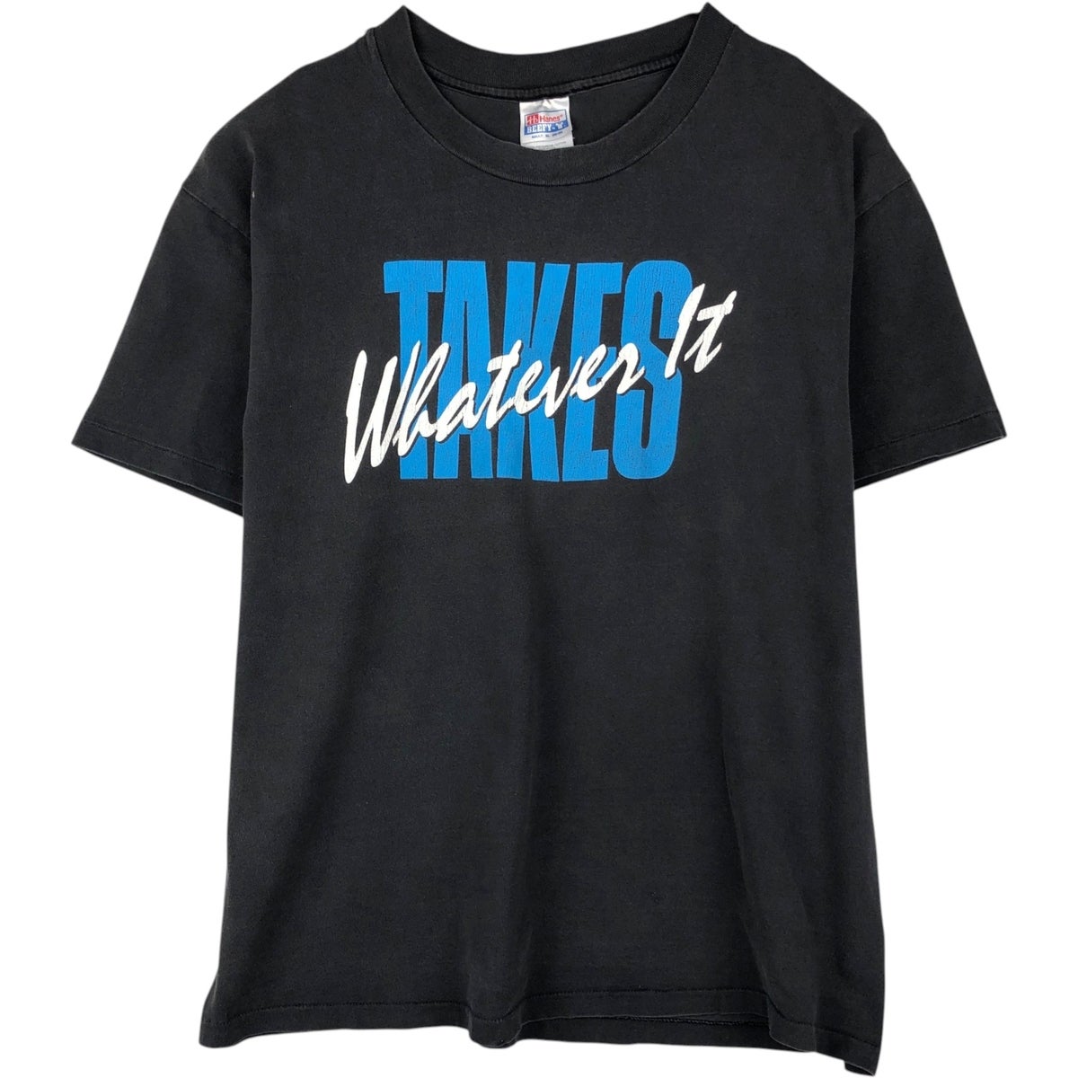 古着 90年代 ヘインズ Hanes メッセージプリントTシャツ USA製 メンズ