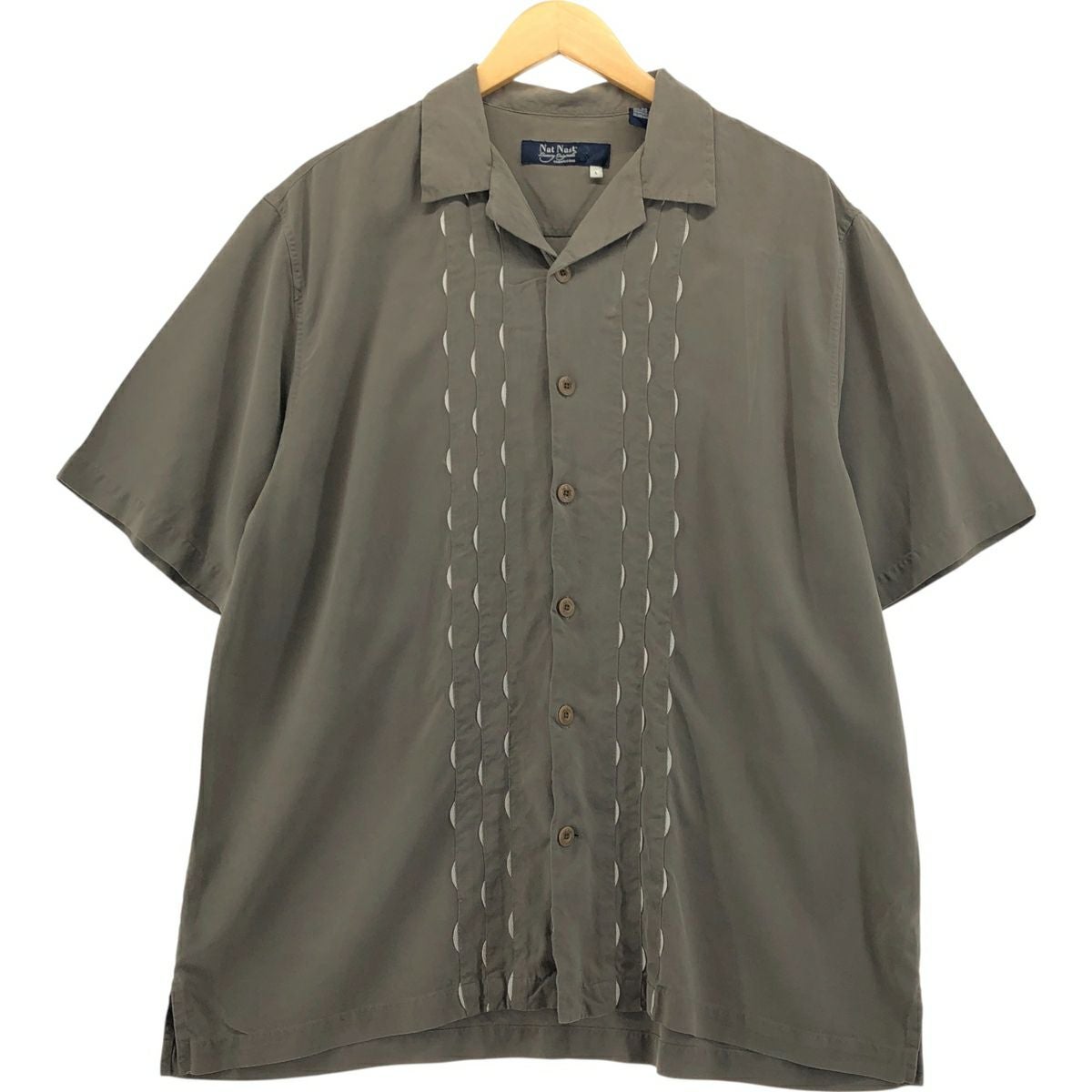 古着 ナットナスト Nat Nast American fit ツートン 半袖 オープン